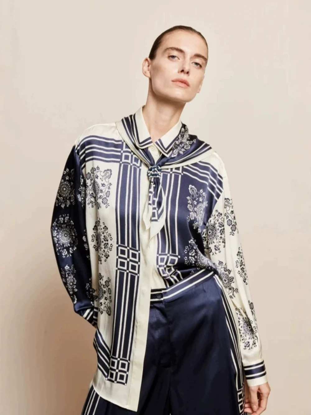 ZARA Stylish Linen Resort Loose Cardigan Set with Tie String